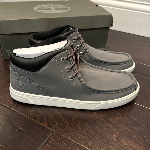Timberland canvas groveton mock toe chukka grey NIB 10 - Picture 2 of 10
